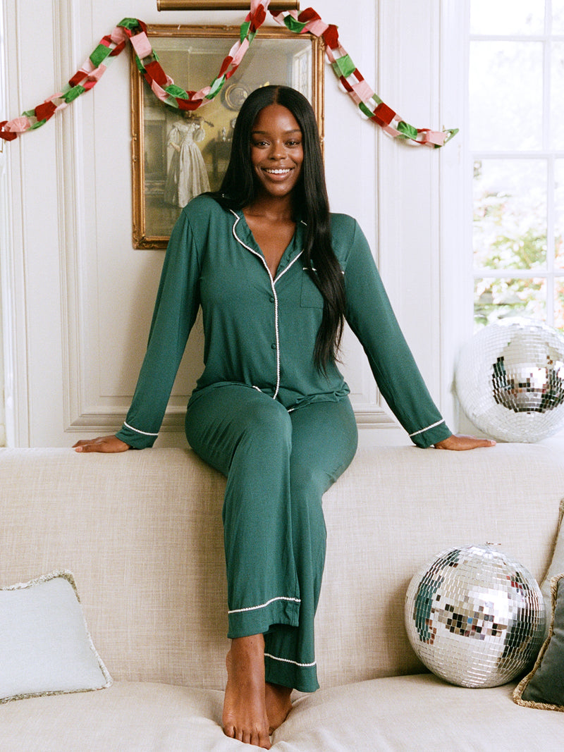 Long Pajama Set - Alpine Green