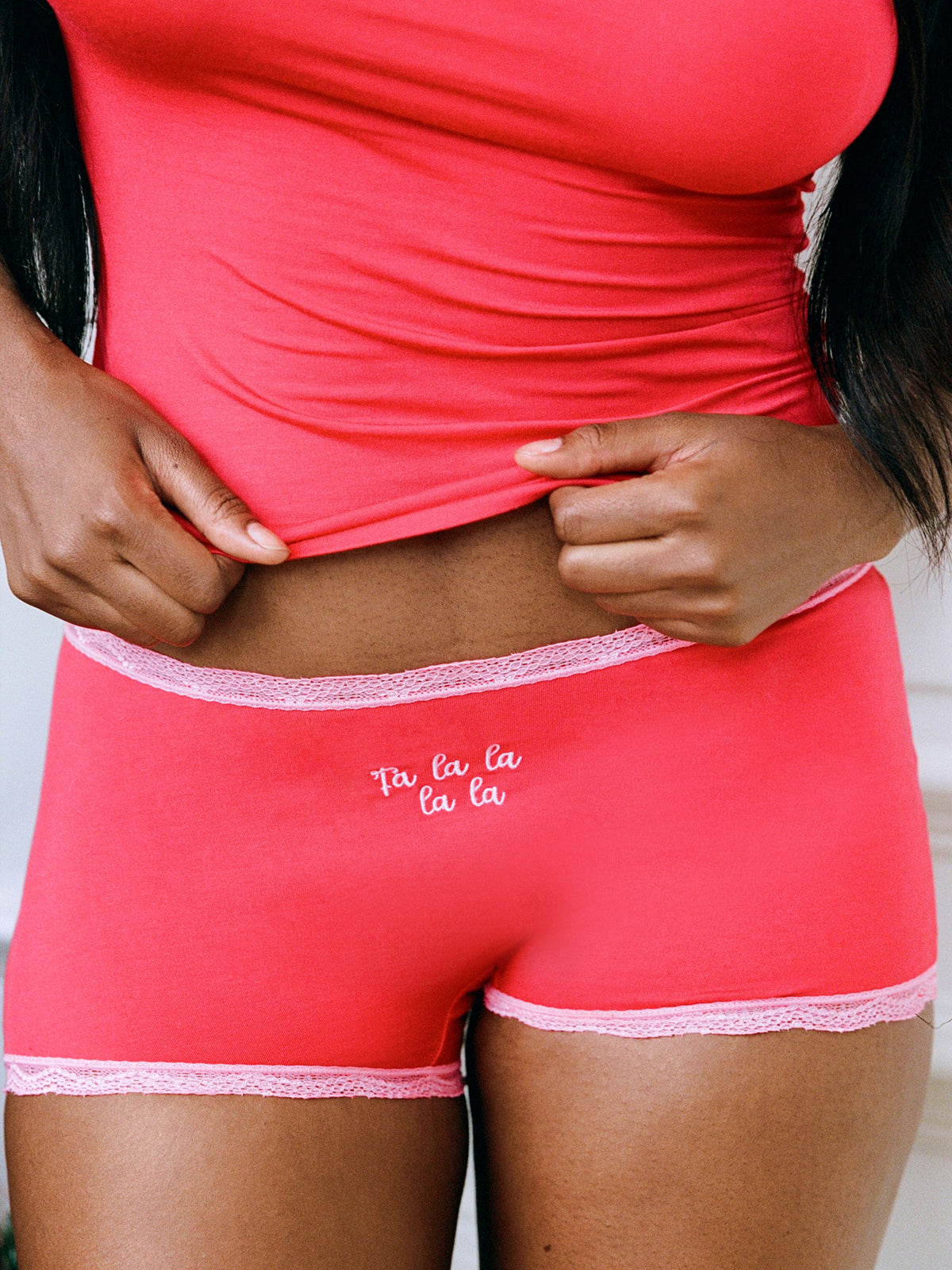 Hipster Brief - Falalala Embroidery