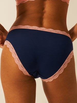 The Original Brief - Navy & Neon Peach