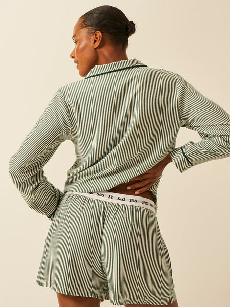 Soft Brushed Woven Pajama Shorts - Alpine Stripe Fast Track Sourcing FZC LLC