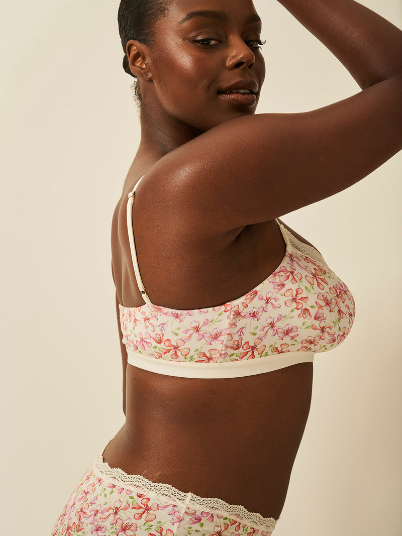 Lace Square Bra - Antique Floral Charming Garment Enterprises Co