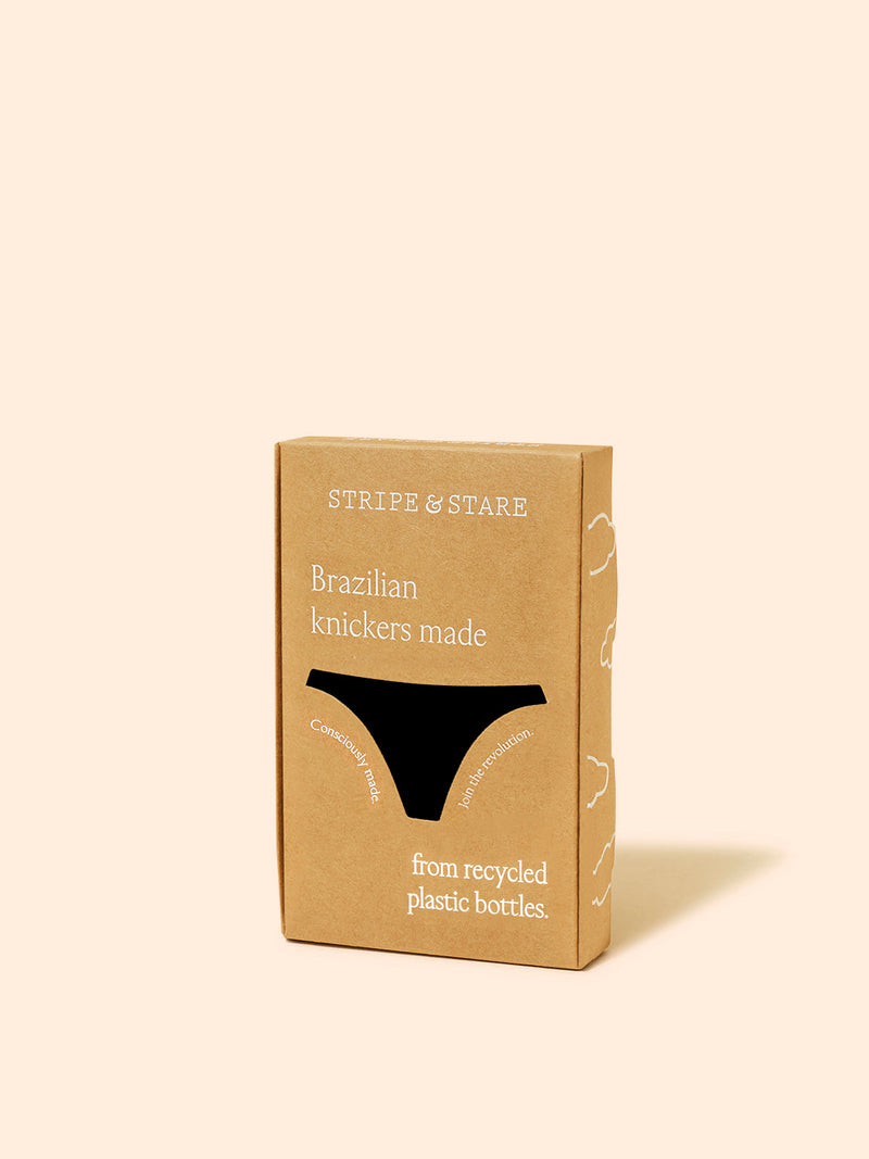 Eco Lace Brazilian Brief - Black Hop Lun Limited
