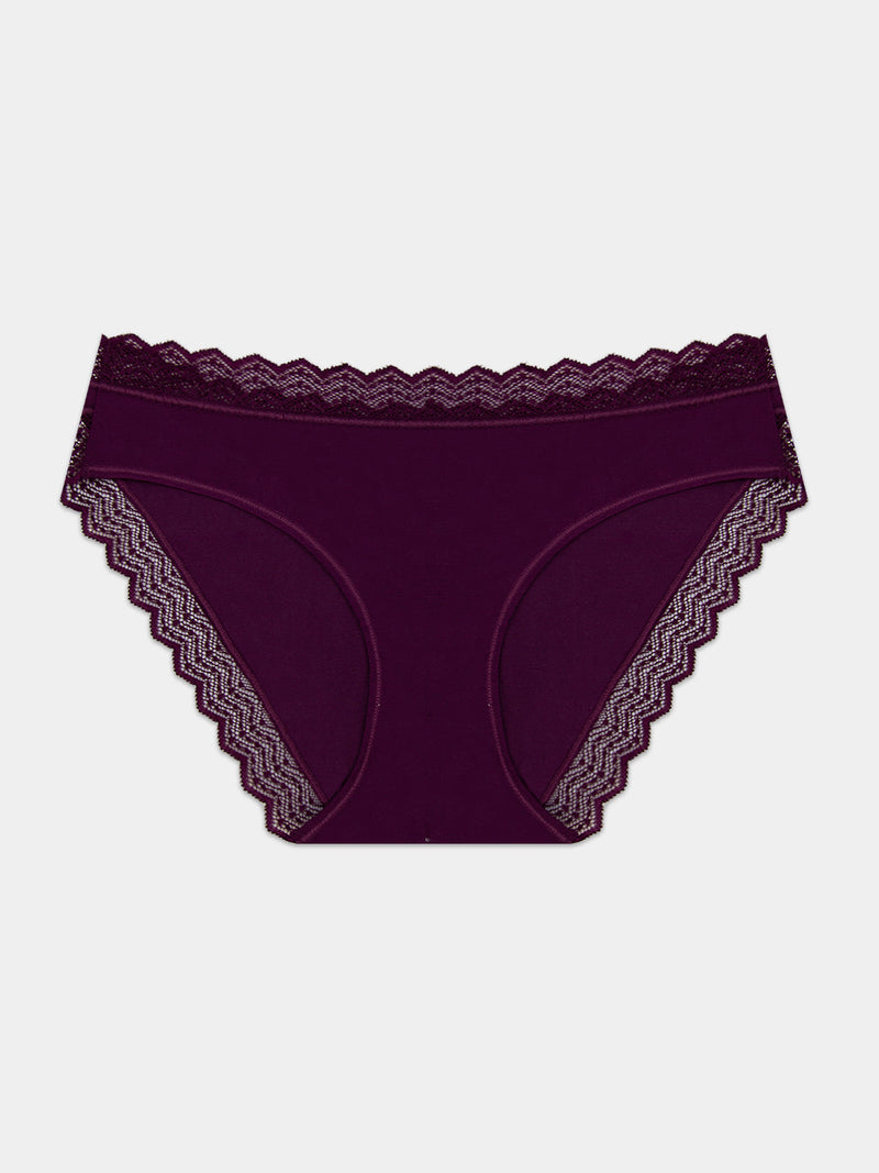 ZigZag Lace Original Brief - Black Cherry Hop Lun Limited