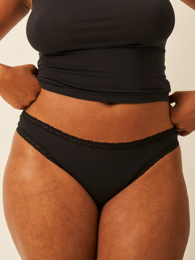 Thong Four Pack - Black Charming Garment Enterprises Co