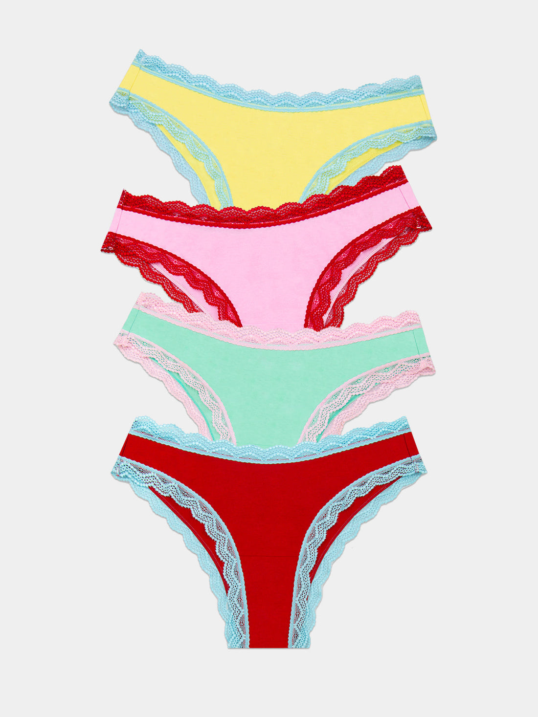 Brazilian Brief Four Pack - Bon Bon Brights Charming Garment Enterprises Co