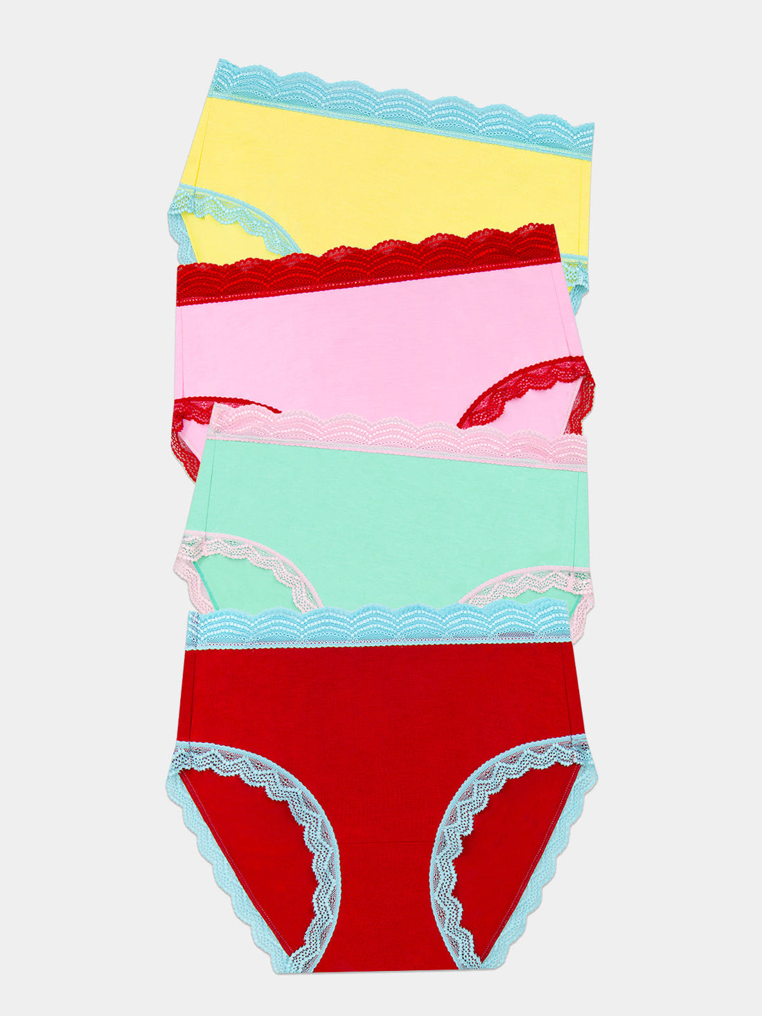 High Rise Brief Four Pack - Bon Bon Brights Charming Garment Enterprises Co