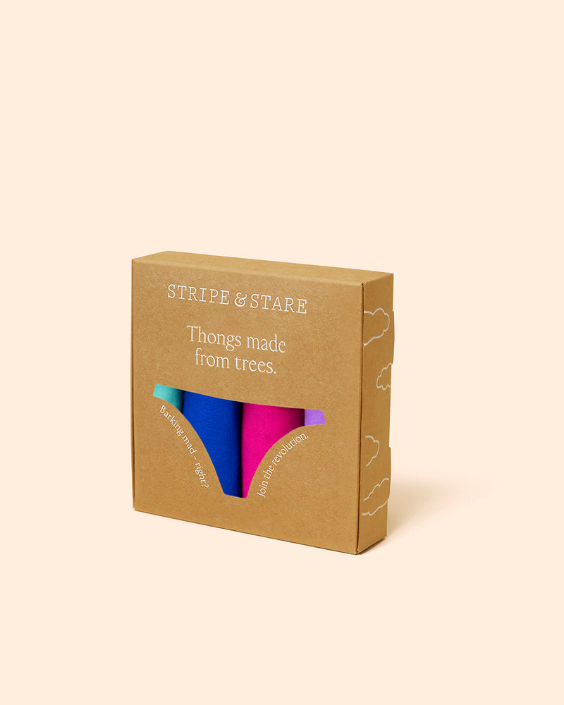 Thong Four Pack - Bright Contrasts Charming Garment Enterprises Co