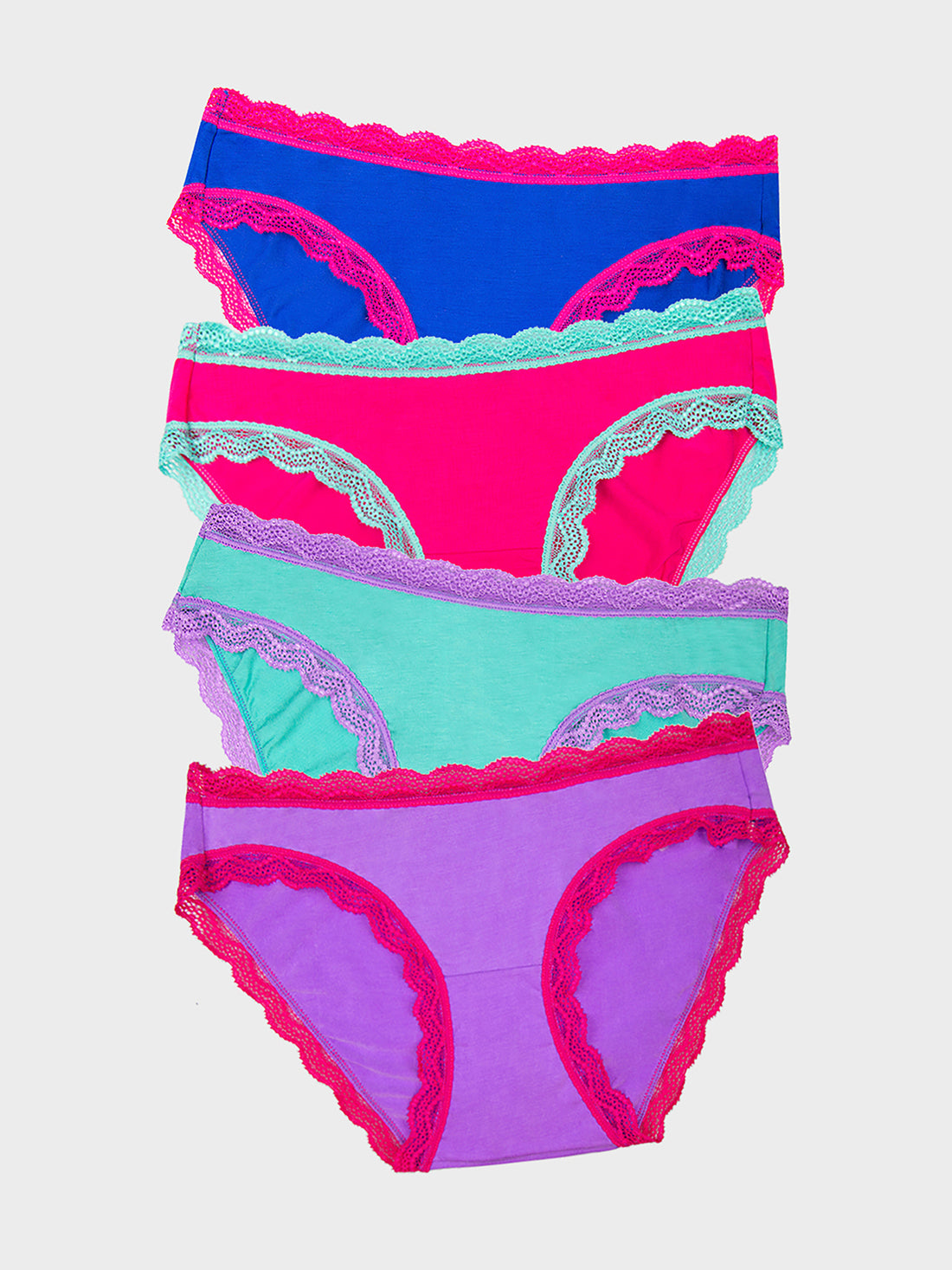 The Original Brief Four Pack - Bright Contrast Charming Garment Enterprises Co