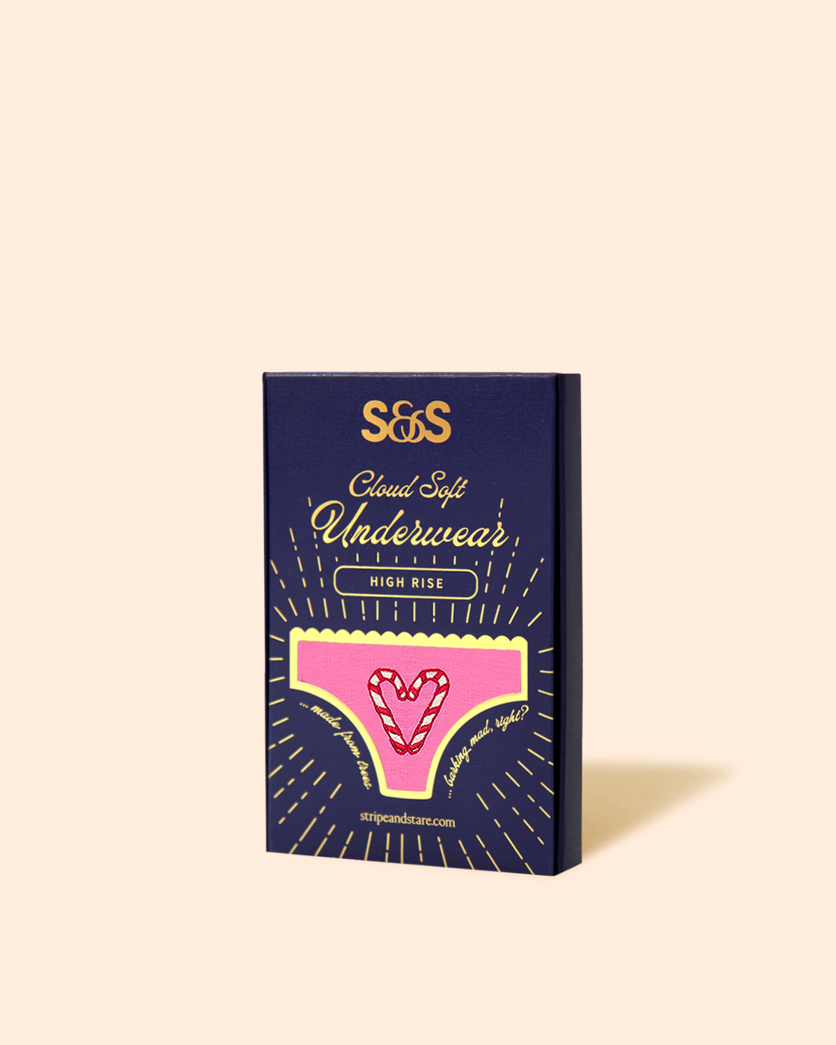 High Rise Brief - Candy Heart Embroidery