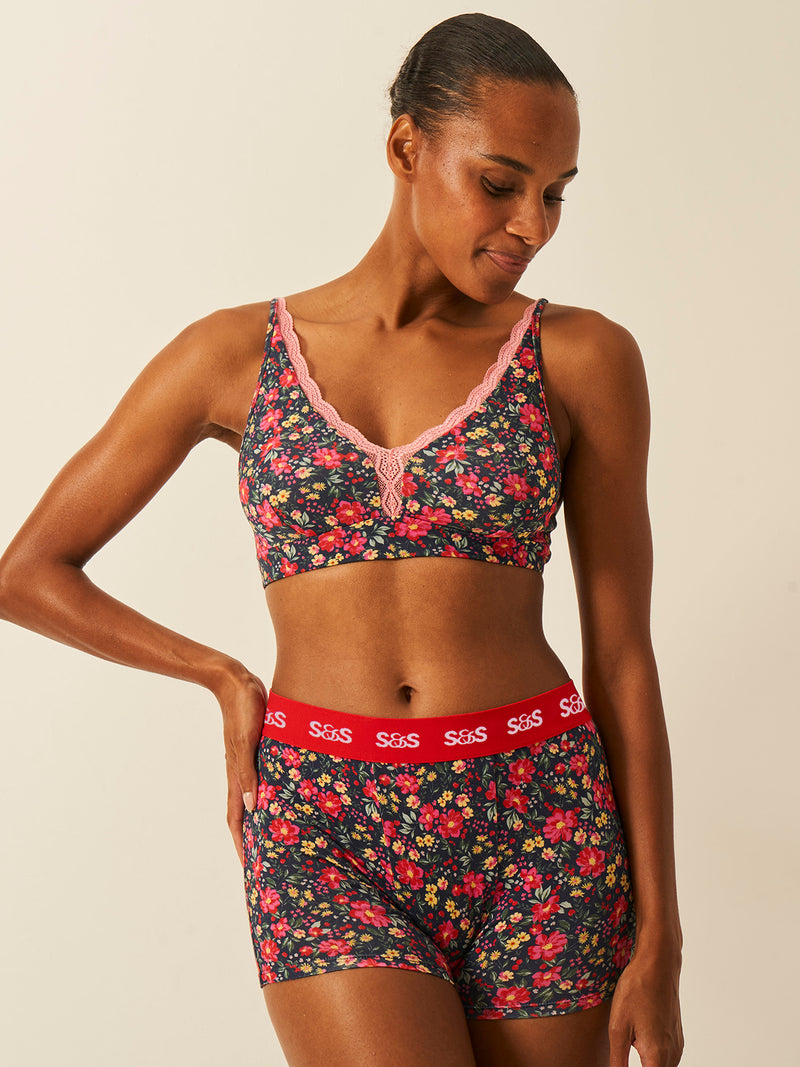 Women's Boxer - Cherry Bloom