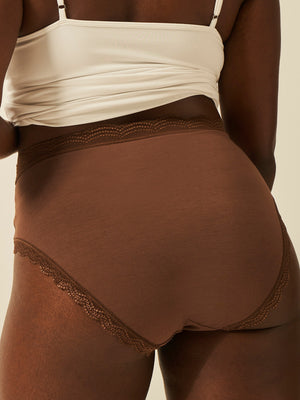 High Rise Brief - Chocolate
