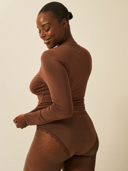 Long Sleeve Under Layer Top - Chocolate Wholegood Inter-United Ltd