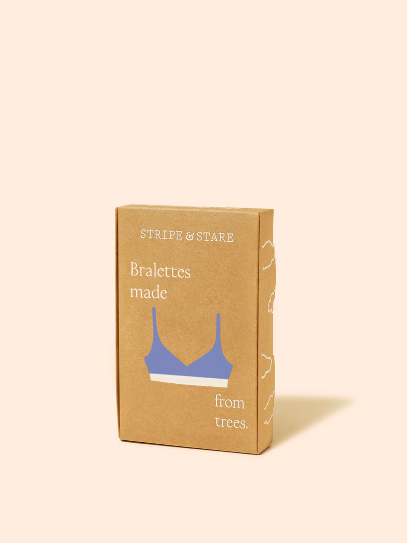 Crossover Bra - Denim Blue & Buttercream Wholegood Inter-United Ltd