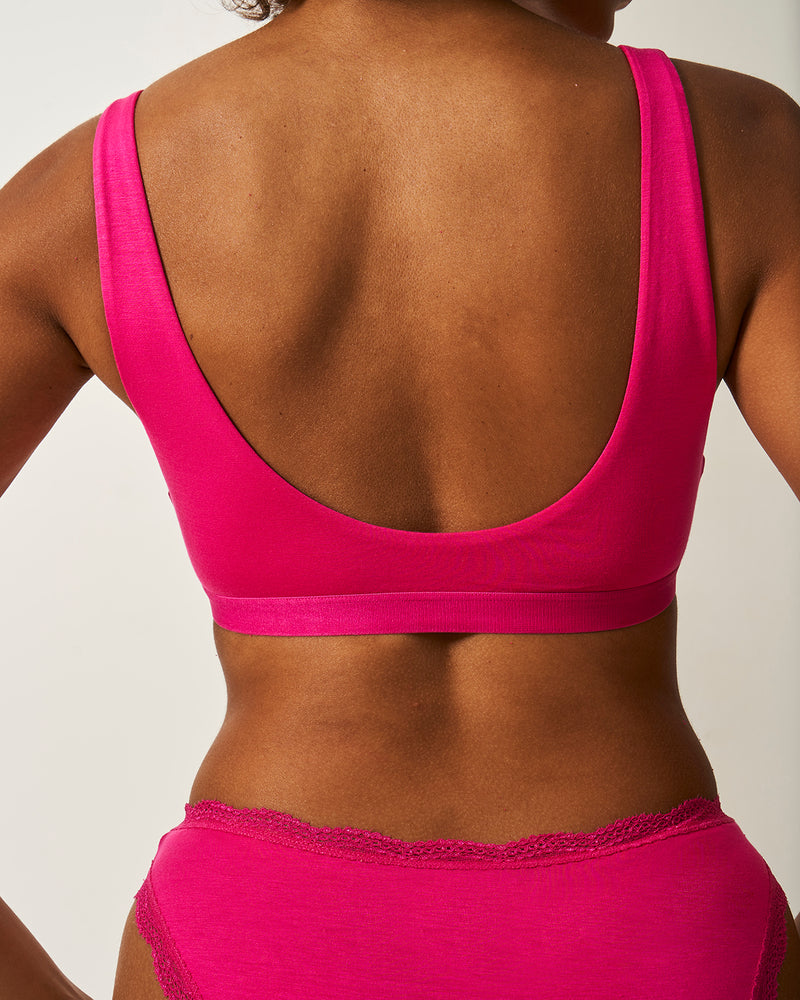 Soft Scoop Bra - Raspberry Mintteks