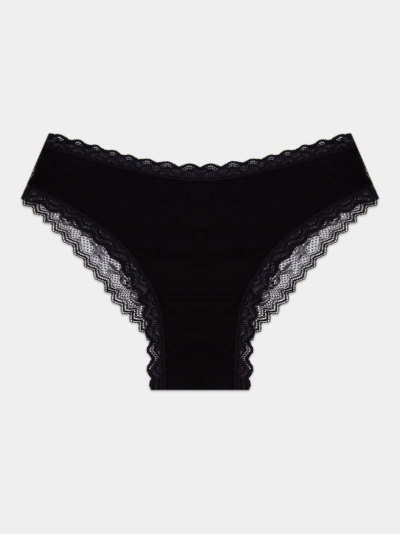 Eco Lace Brazilian Brief - Black Hop Lun Limited
