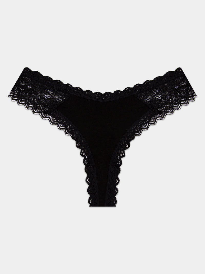 Eco Lace Thong - Black Hop Lun Limited