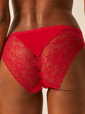 Eco Lace Original Brief - Lipstick Red