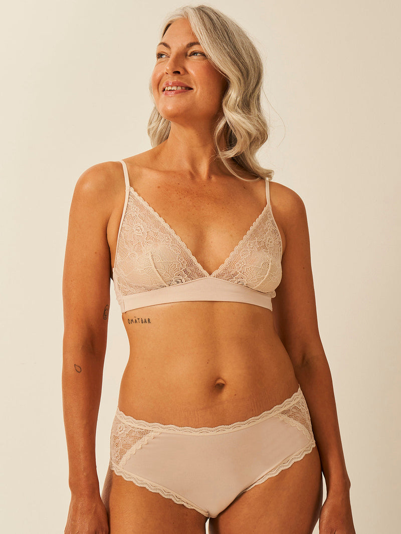 Eco Lace Triangle Bra - Sand Hop Lun Limited