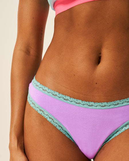 Thong Four Pack - Electric Neon Charming Garment Enterprises Co