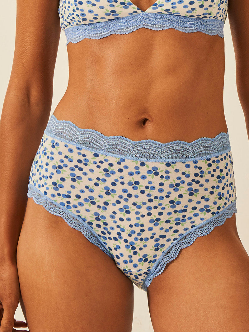 Emily English X S&S High Rise Brief - Blueberry Charming Garment Enterprises Co