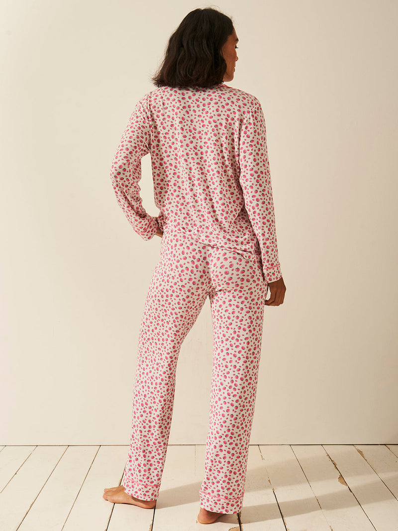 Emily English X S&S Long Pajama Set - Raspberry Charming Garment Enterprises Co