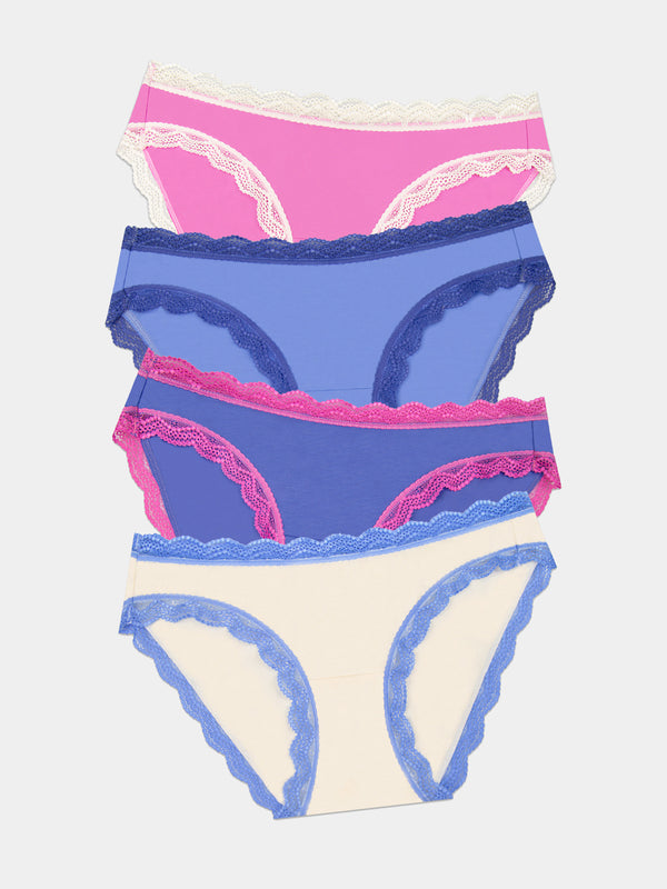 The Original Brief Four Pack - Fiji Flower and Amparo Blue Charming Garment Enterprises Co