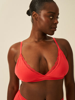 Lace Bralette - Hibiscus