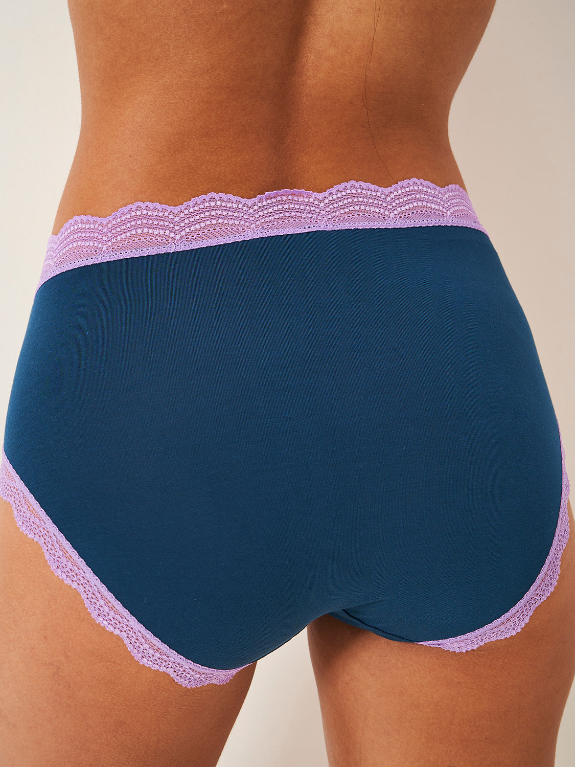 High Rise Brief - Midnight Neon Purple Charming Garment Enterprises Co