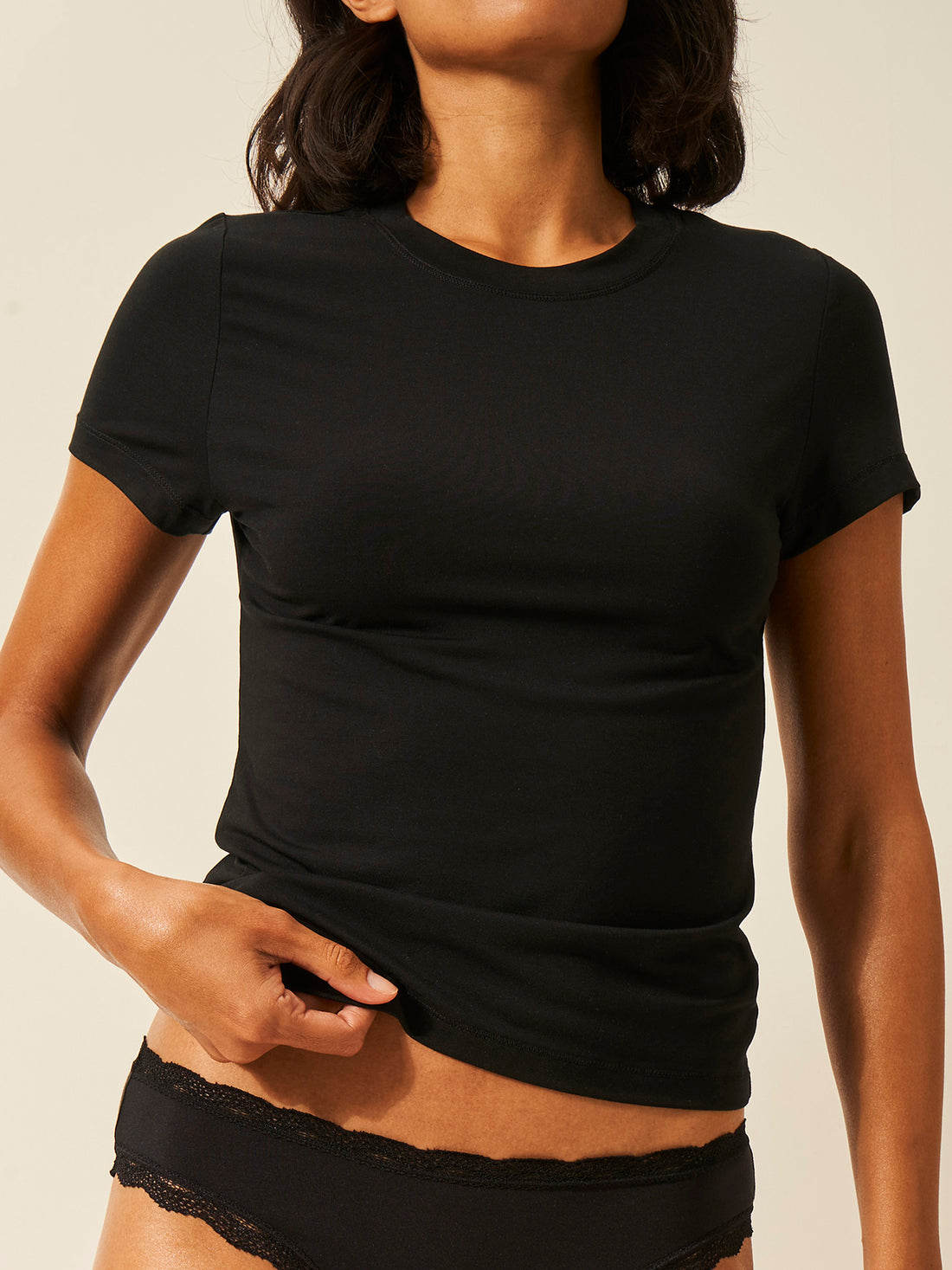 Short Sleeve Top - Black Wholegood Inter-United Ltd