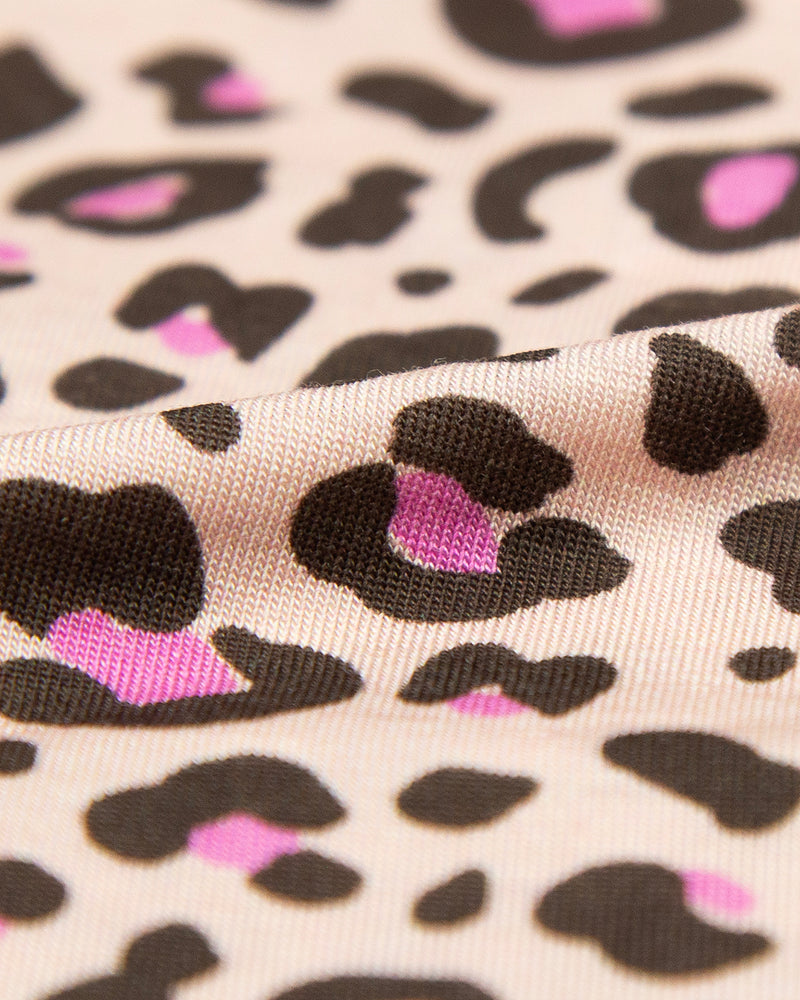Dipped Tanga Brief - Liquorice Leopard Charming Garment Enterprises Co
