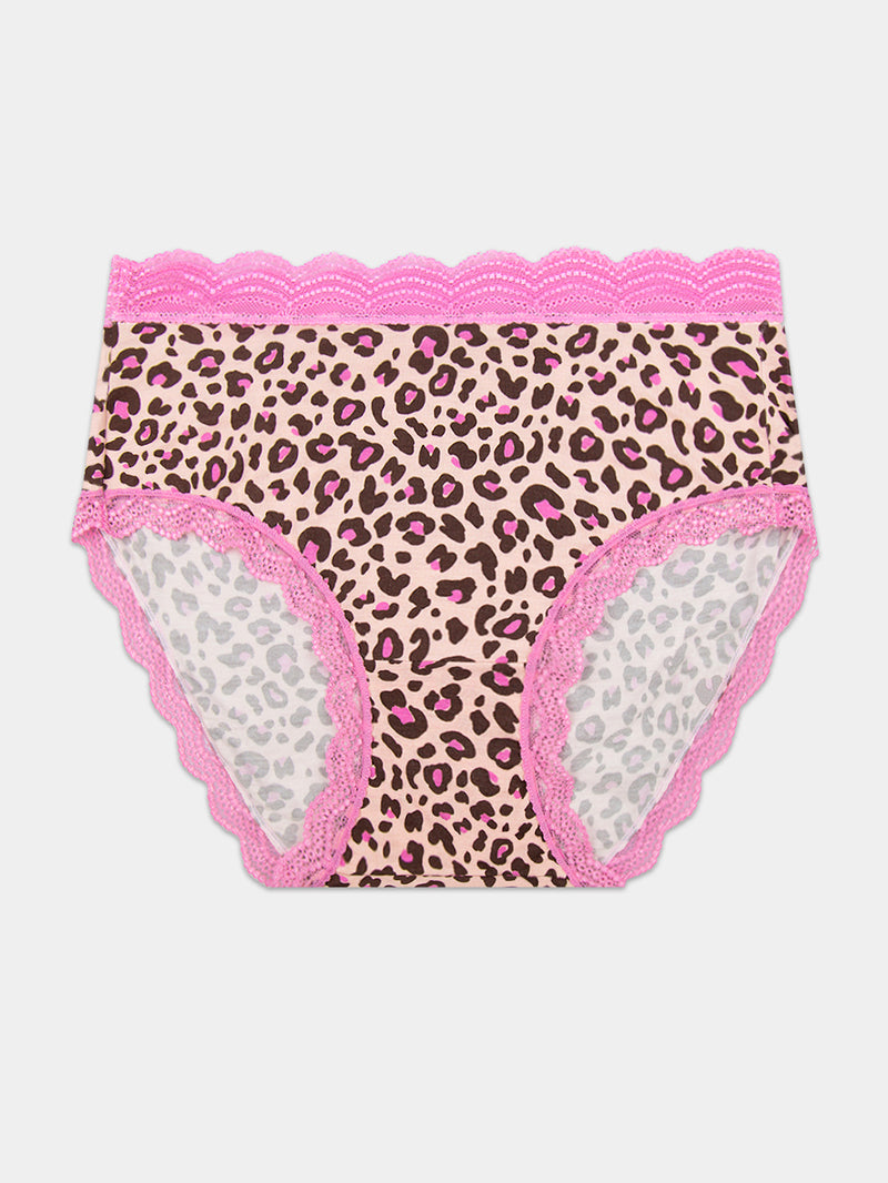 High Rise Brief - Liquorice Leopard Charming Garment Enterprises Co