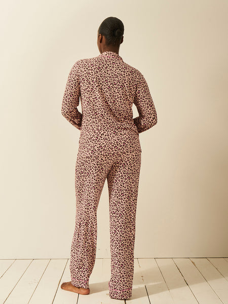 Long Pajama Set - Liquorice Leopard Charming Garment Enterprises Co