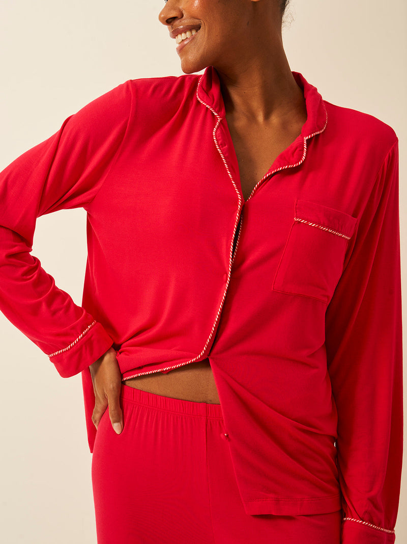 Long Pajama Set - Lipstick Red Wholegood Inter-United Ltd