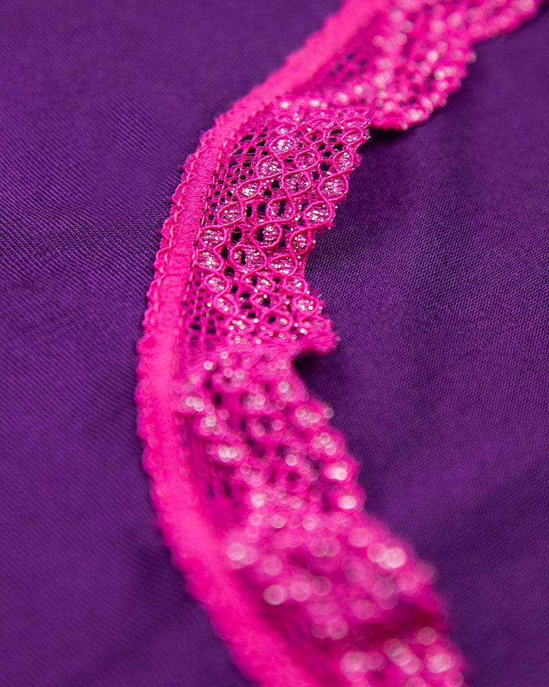 Thong - Plum & Raspberry Sparkle Lace Wholegood Inter-United Ltd
