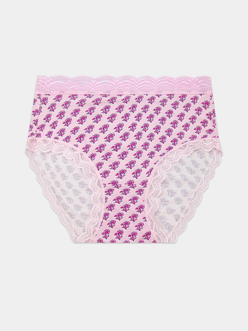 Marea X S&S High Rise Brief - Flower Stamp Charming Garment Enterprises Co