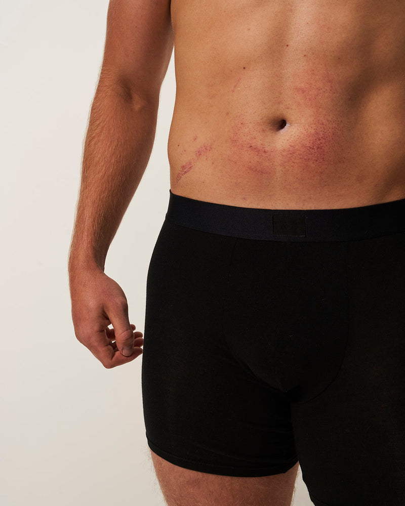 Men's Boxer Four Pack - Black Stripe & Stare