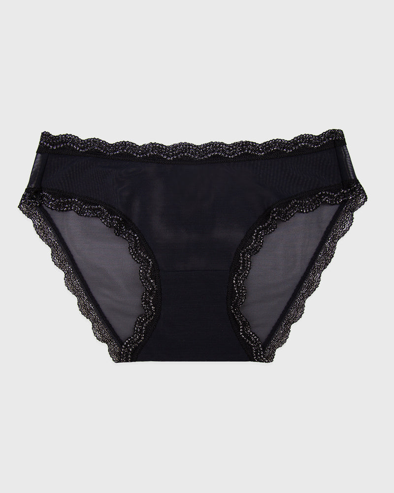 Mesh Original Brief - Black Sparkle Lace Wholegood Inter-United Ltd