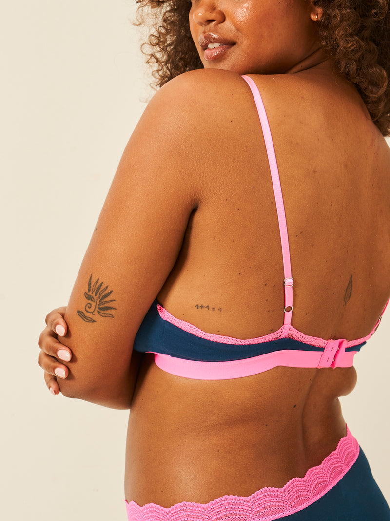 Crossover Bra - Midnight Neon Pink Wholegood Inter-United Ltd