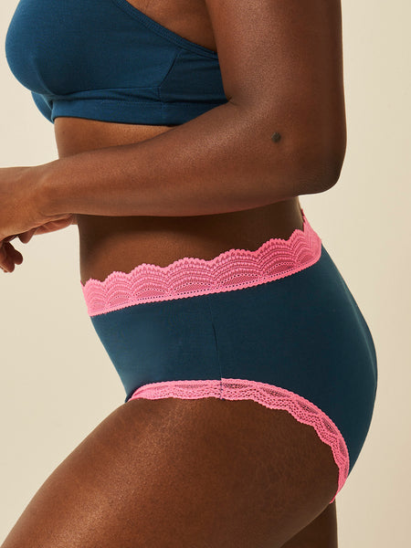 High Rise Brief - Midnight Neon Pink Charming Garment Enterprises Co