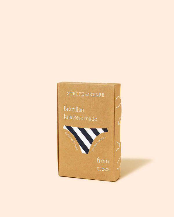 Brazilian Brief - Monochrome Diagonal Stripe Stripe & Stare
