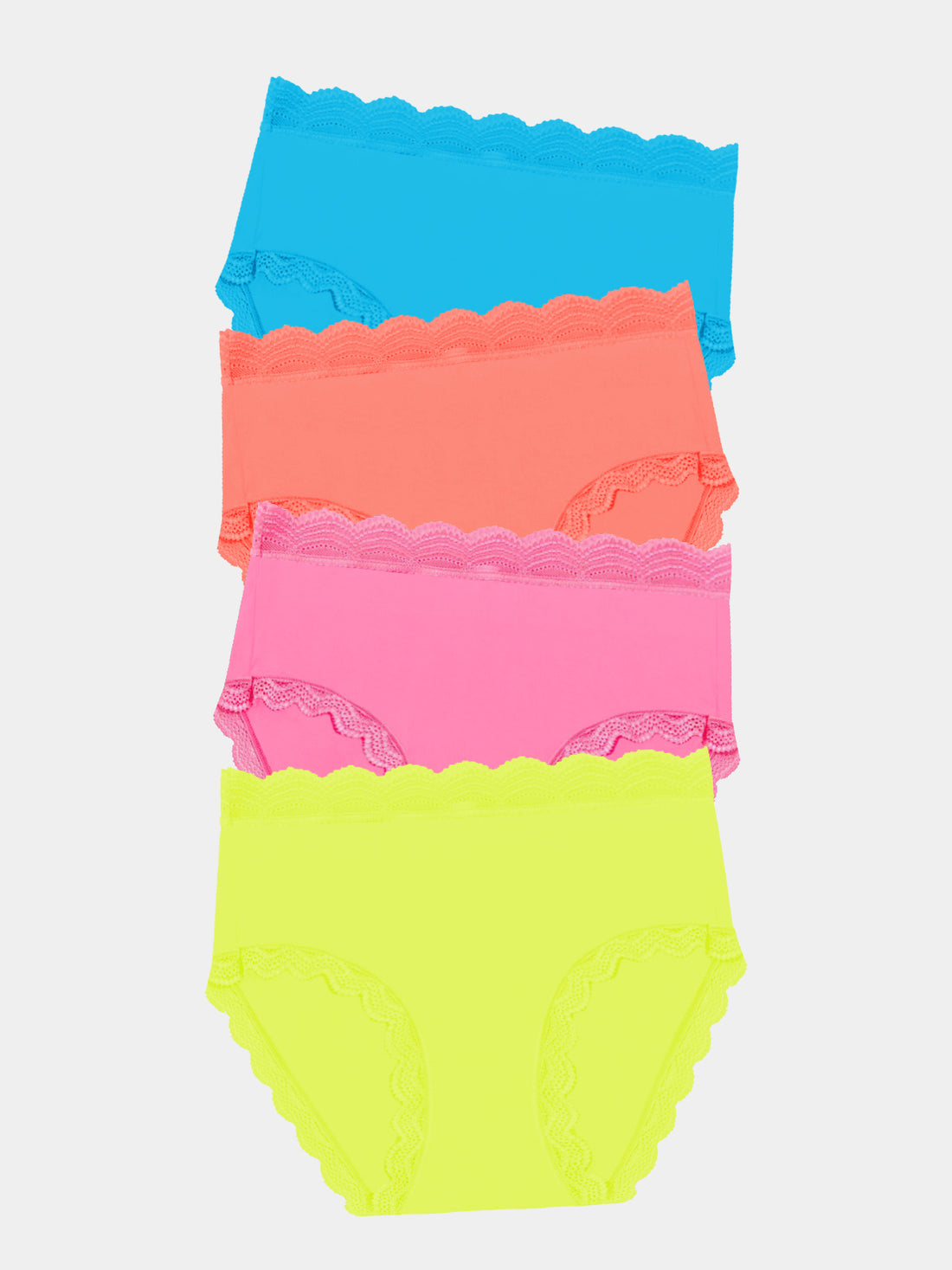 High Rise Brief Four Pack - Neon Brights Charming Garment Enterprises Co