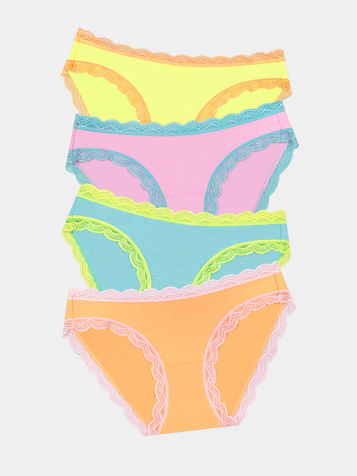 The Original Brief Four Pack - Neon Candy Charming Garment Enterprises Co