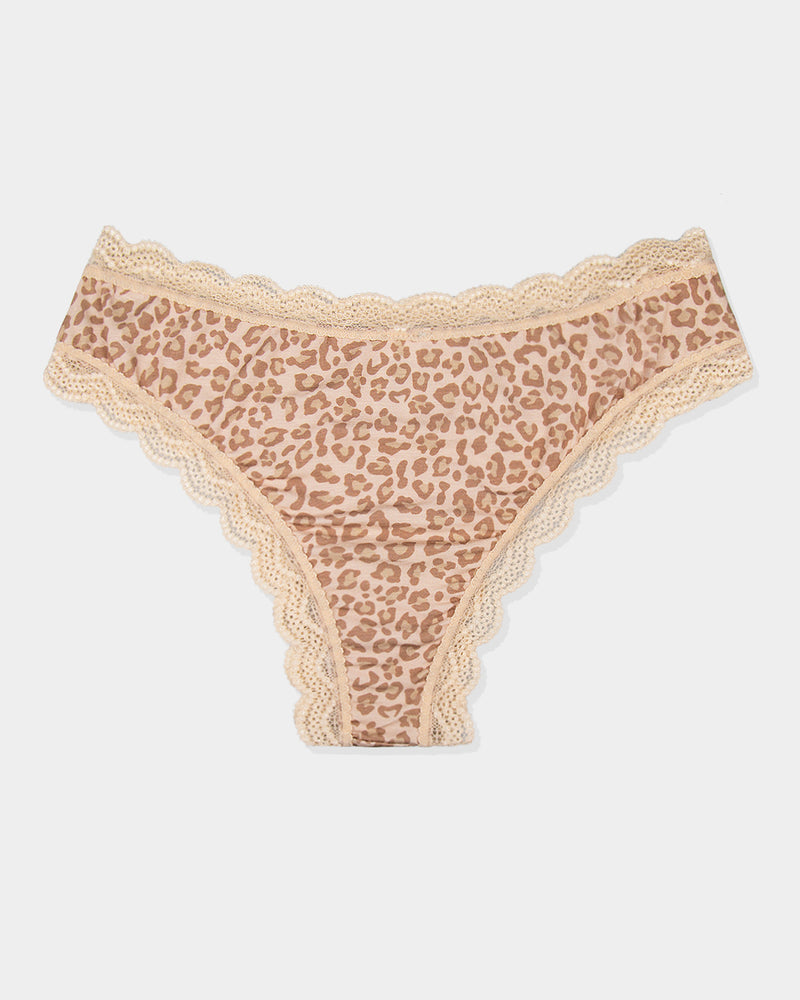 Brazilian Brief - Neutral Leopard Sand Charming Garment Enterprises Co