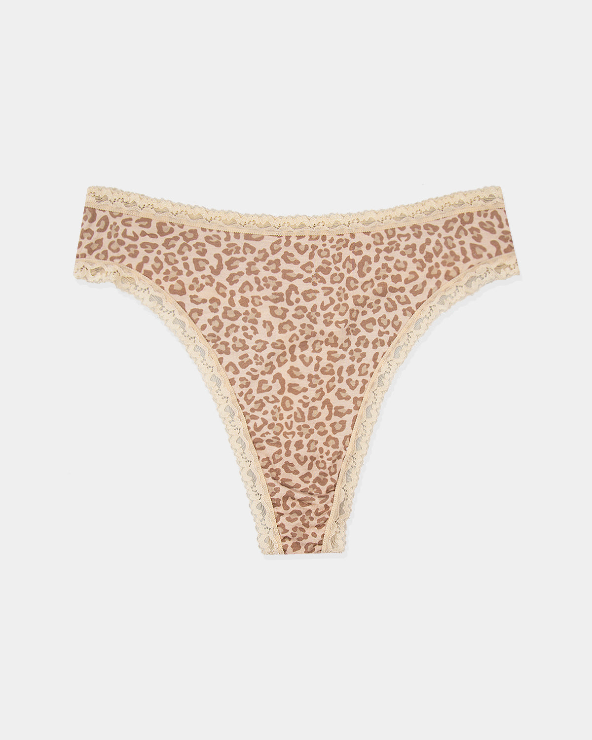 High Waist Thong - Neutral Leopard Sand Charming Garment Enterprises Co