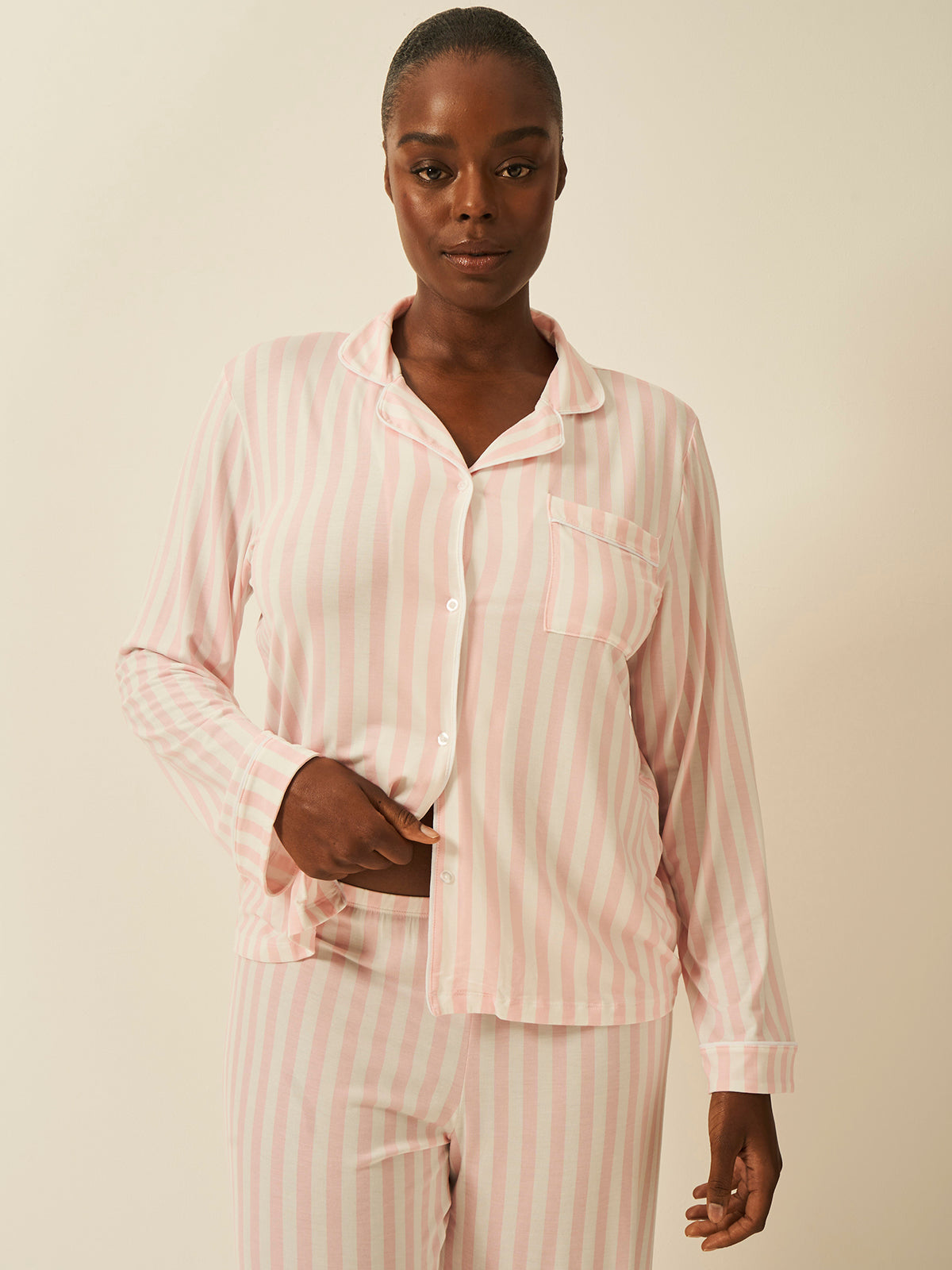 Long Pajama Set - Candy Pink Stripe Wholegood Inter-United Ltd