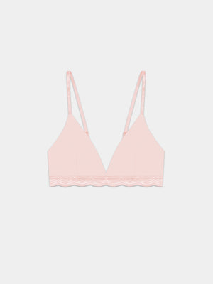 Triangle Lace Bra - Pink-a-Boo