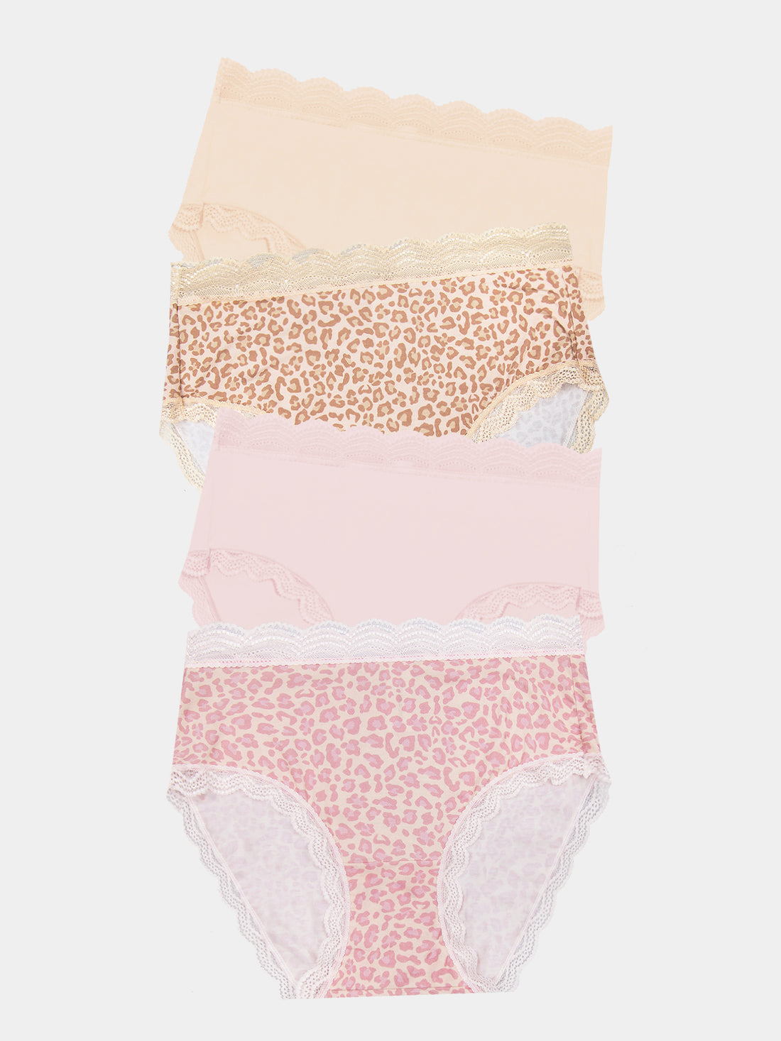 High Rise Brief Four Pack - Pink-a-Boo Leopard Charming Garment Enterprises Co