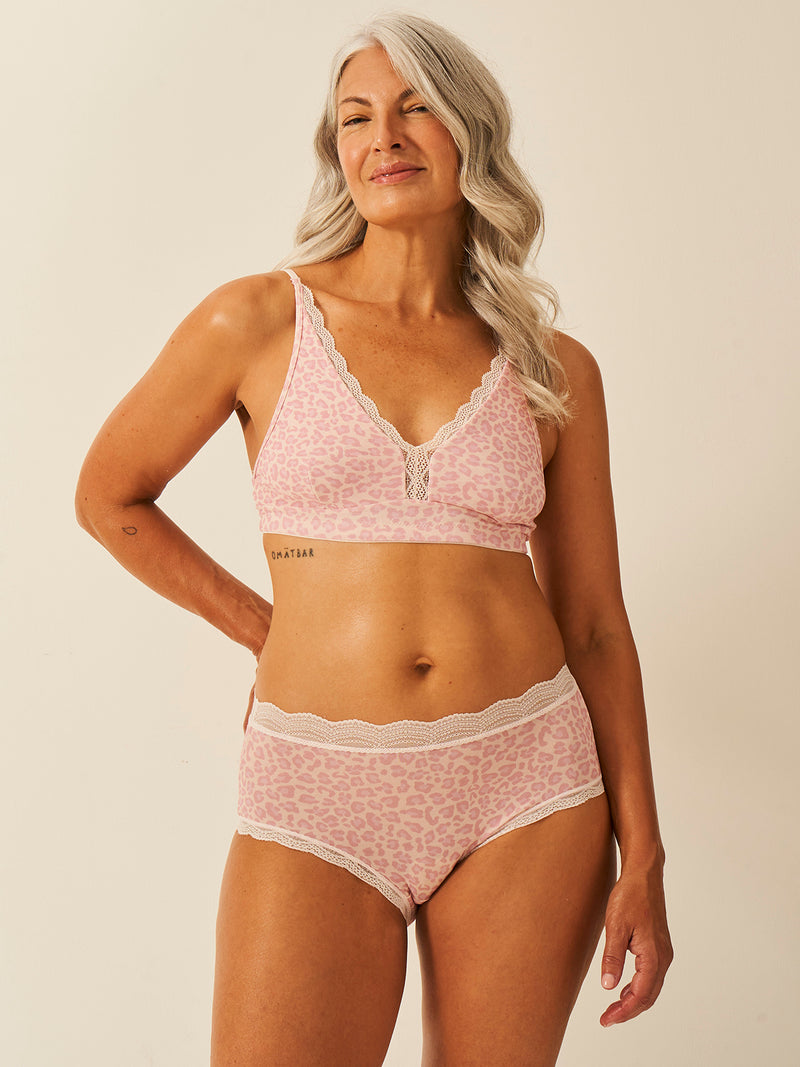 High Rise Brief Four Pack - Pink-a-Boo Leopard Charming Garment Enterprises Co
