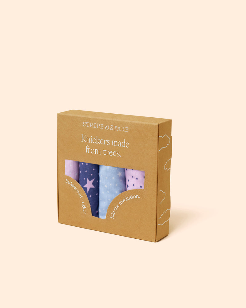 The Original Brief Four Pack - Pirouette Stars Charming Garment Enterprises Co