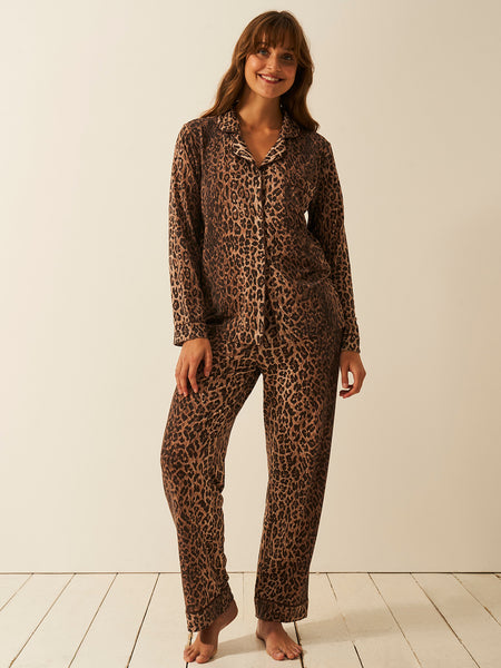 Long Pajama Set - RIXO Classic Leopard